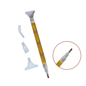 Stylus for diamond mosaic with 4 nozzles. Yellow