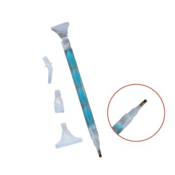 Stylus for diamond mosaic with 4 nozzles. Blue