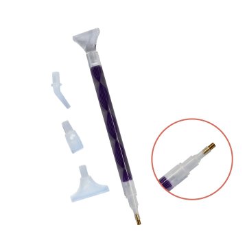 Stylus for diamond mosaic with 4 nozzles. Violet