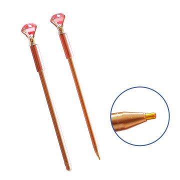 Stylus for diamond mosaic with gold diamond