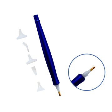 Stylus for diamond mosaic with 5 nozzles blue