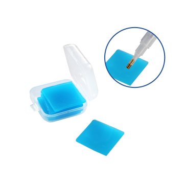 Lijmgel voor ruitmozaïek 25x25 mm in een doosje. Blauw