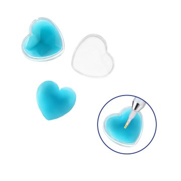 Colle-gel pour mosaïque de diamants "Heart". Bleu