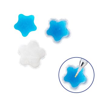 Klebe-Gel für Diamantmosaik "Blume" Blau