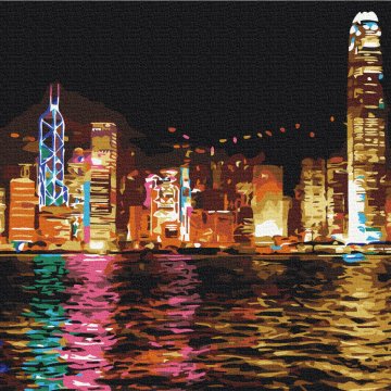 Hongkong in der Nacht
