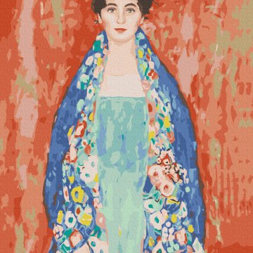 "Portret van een dame' door Gustav Klimt