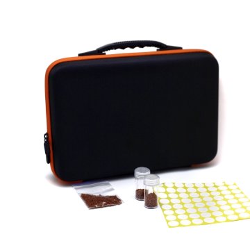 Aufbewahrungsbox mit Strasssteinen (60 Zellen) Orange