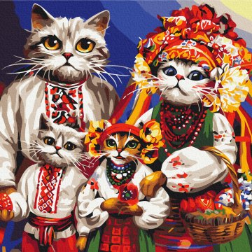 Котяча сім'я © Маріанна Пащук