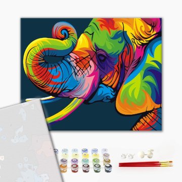 Rainbow elephant