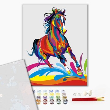 Rainbow horse