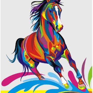 Rainbow horse