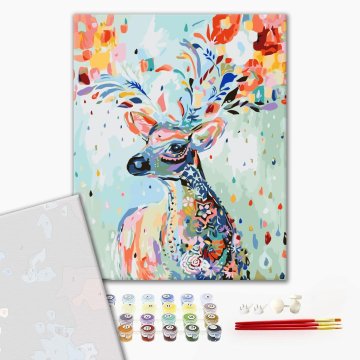 Colourful deer