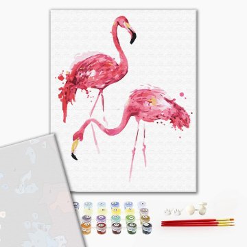 Pink flamingos