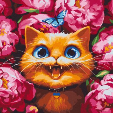 Meow in peonies ©Marianna Pashchuk