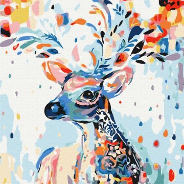 Сolorful deer (cerf coloré)