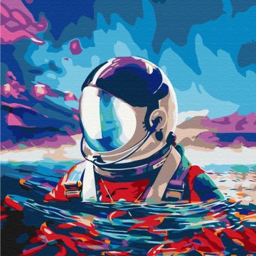 Astronaut en vis