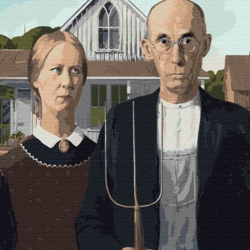 "Amerikanische Gotik", Grant Wood