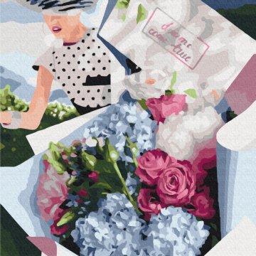 Bouquet for retro lady