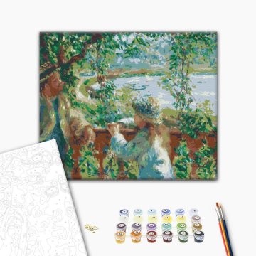 Pe malul lacului. Pierre Auguste Renoir