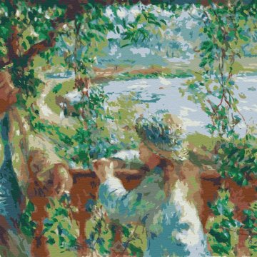 Blisko jeziora. Pierre Auguste Renoir.
