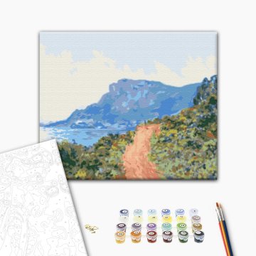 Route de montagne à Monaco. Claude Monet