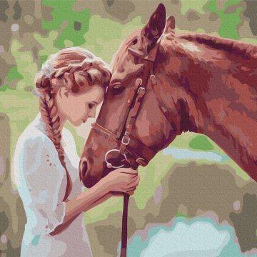 Girl with a horse