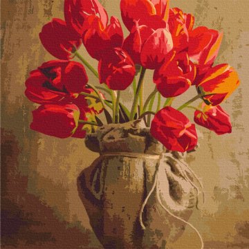 Bouquet of home tulips