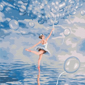 Die Ballerina in Blau