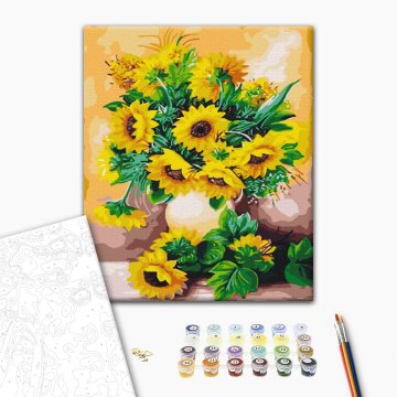A bouquet of sunflowers