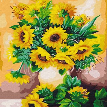 A bouquet of sunflowers