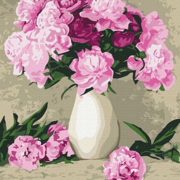 Delicate peonies