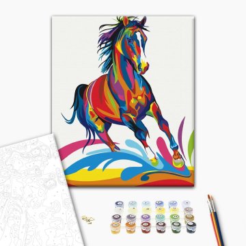 Rainbow horse