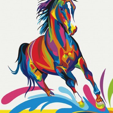 Rainbow horse