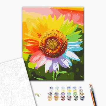 Regenbogen-Sonnenblume