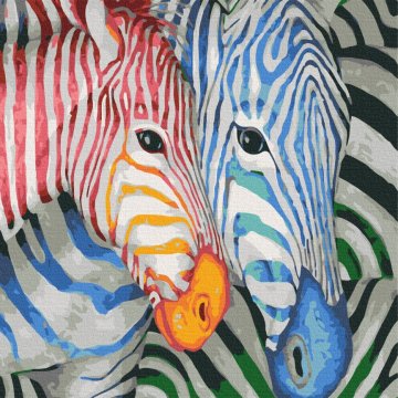 Gestreifte Zebras