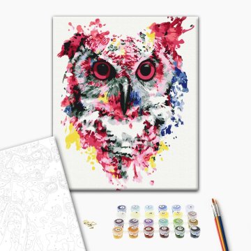 Owl in paints