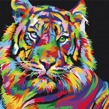 Le tigre pop art
