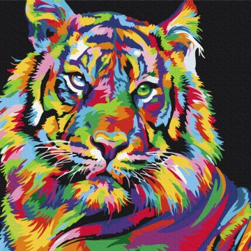 Tijger pop-art