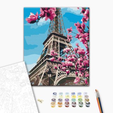 Magnolii înflorite în Paris
