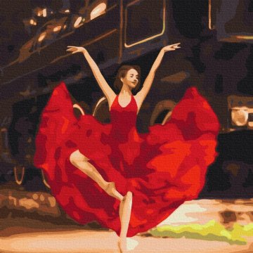 Leidenschaftliche Ballerina