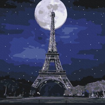 Pleine lune à Paris